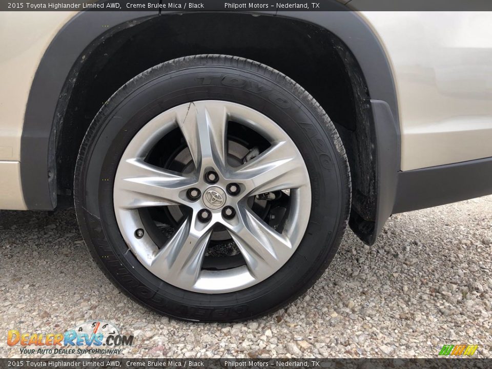 2015 Toyota Highlander Limited AWD Creme Brulee Mica / Black Photo #10