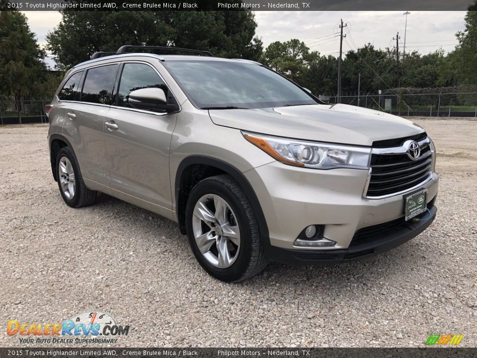 2015 Toyota Highlander Limited AWD Creme Brulee Mica / Black Photo #13