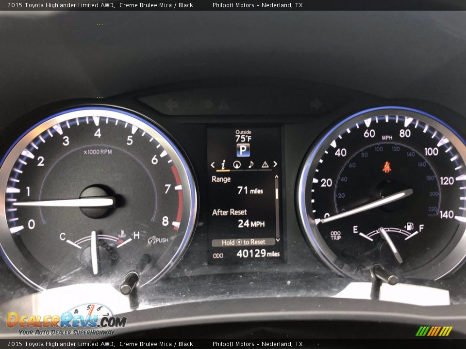 2015 Toyota Highlander Limited AWD Creme Brulee Mica / Black Photo #19