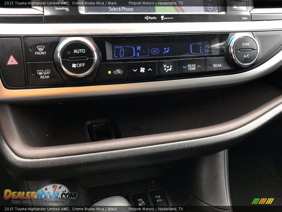 2015 Toyota Highlander Limited AWD Creme Brulee Mica / Black Photo #23