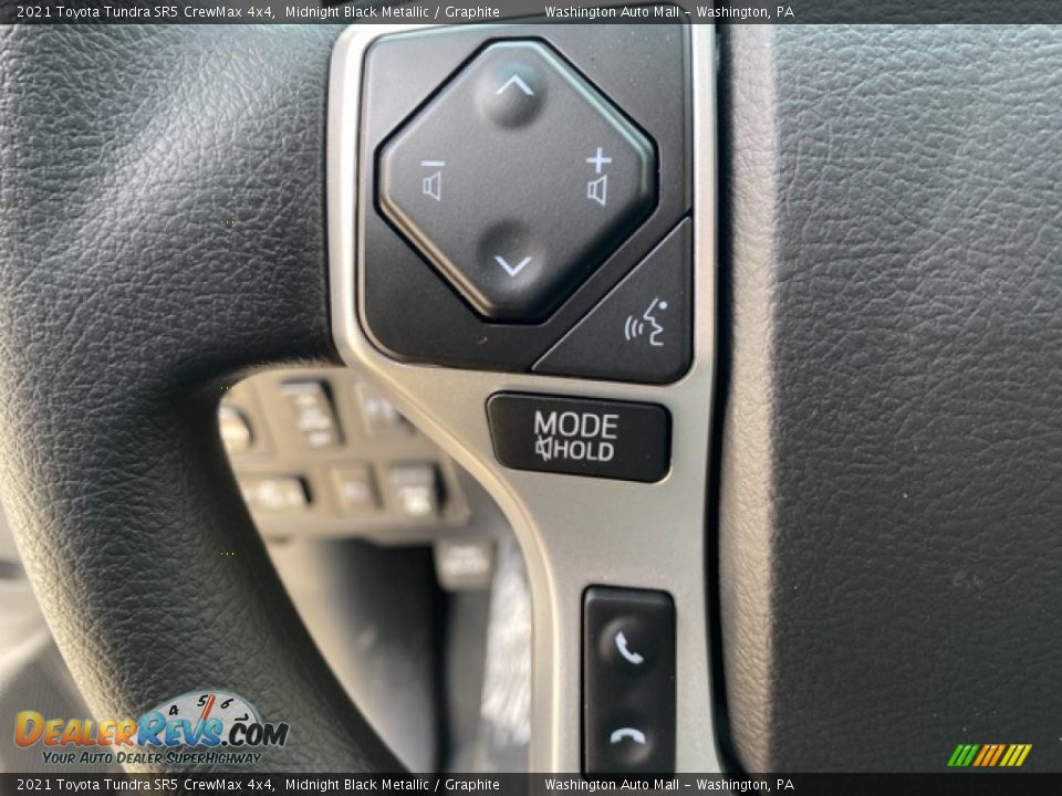 2021 Toyota Tundra SR5 CrewMax 4x4 Midnight Black Metallic / Graphite Photo #6
