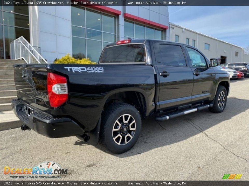 2021 Toyota Tundra SR5 CrewMax 4x4 Midnight Black Metallic / Graphite Photo #13