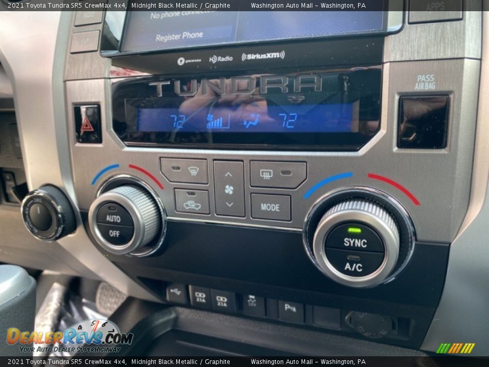 2021 Toyota Tundra SR5 CrewMax 4x4 Midnight Black Metallic / Graphite Photo #15