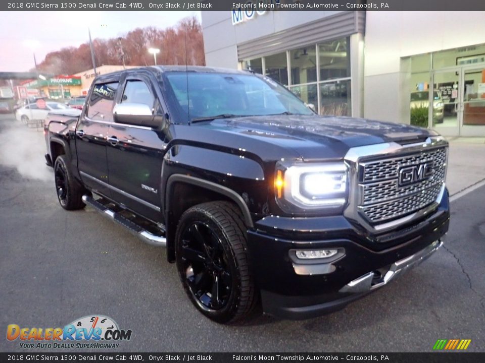 2018 GMC Sierra 1500 Denali Crew Cab 4WD Onyx Black / Jet Black Photo #8