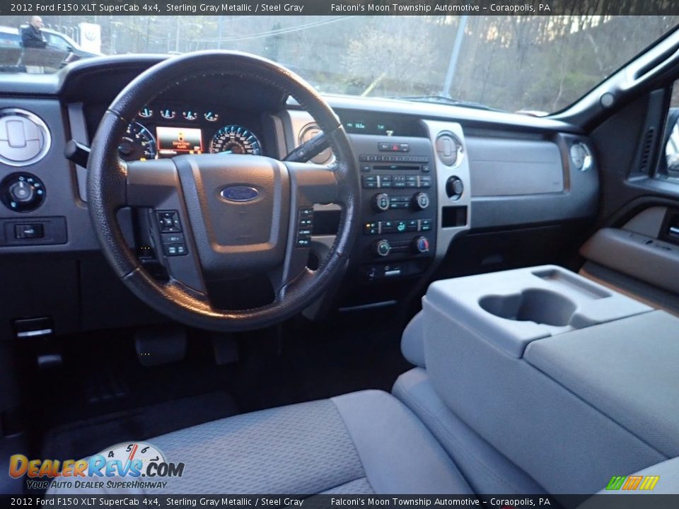 2012 Ford F150 XLT SuperCab 4x4 Sterling Gray Metallic / Steel Gray Photo #17