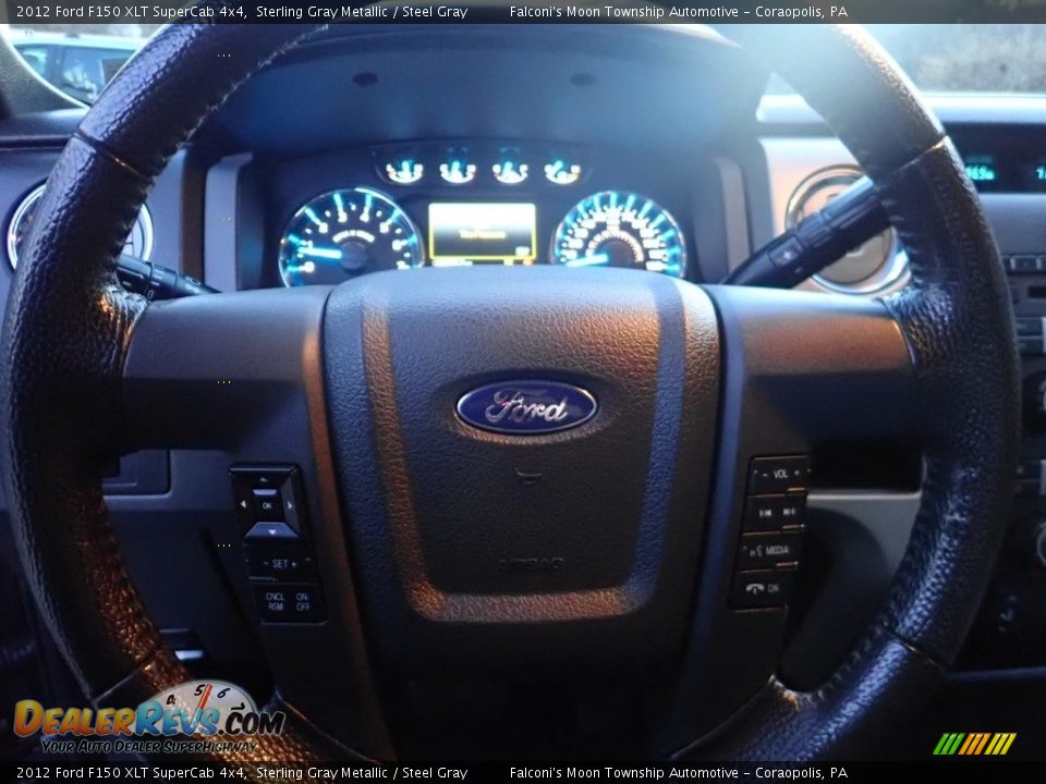 2012 Ford F150 XLT SuperCab 4x4 Sterling Gray Metallic / Steel Gray Photo #22