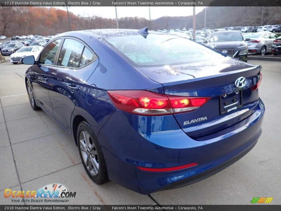 2018 Hyundai Elantra Value Edition Electric Blue / Gray Photo #5