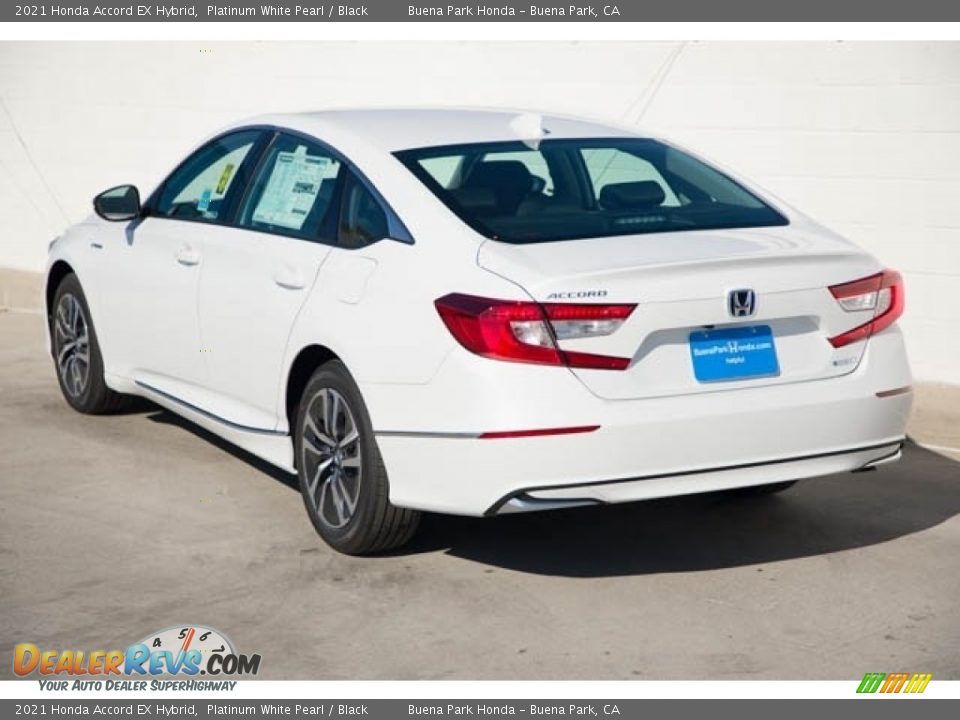 2021 Honda Accord EX Hybrid Platinum White Pearl / Black Photo #2