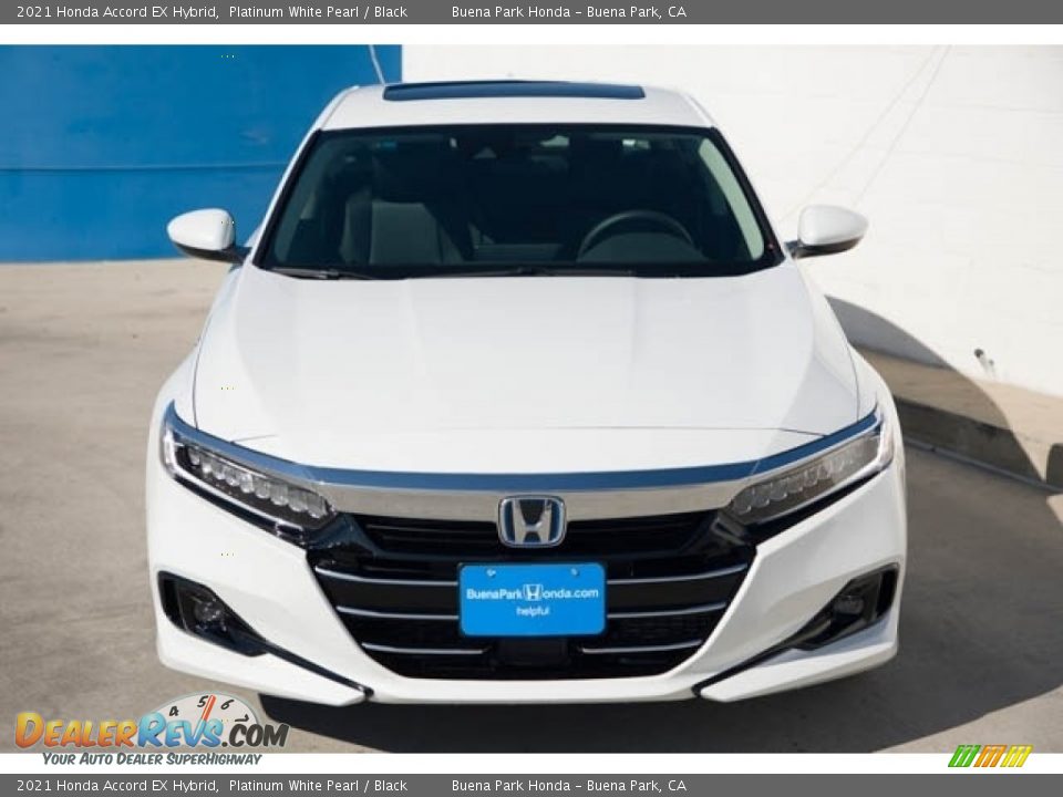 2021 Honda Accord EX Hybrid Platinum White Pearl / Black Photo #3