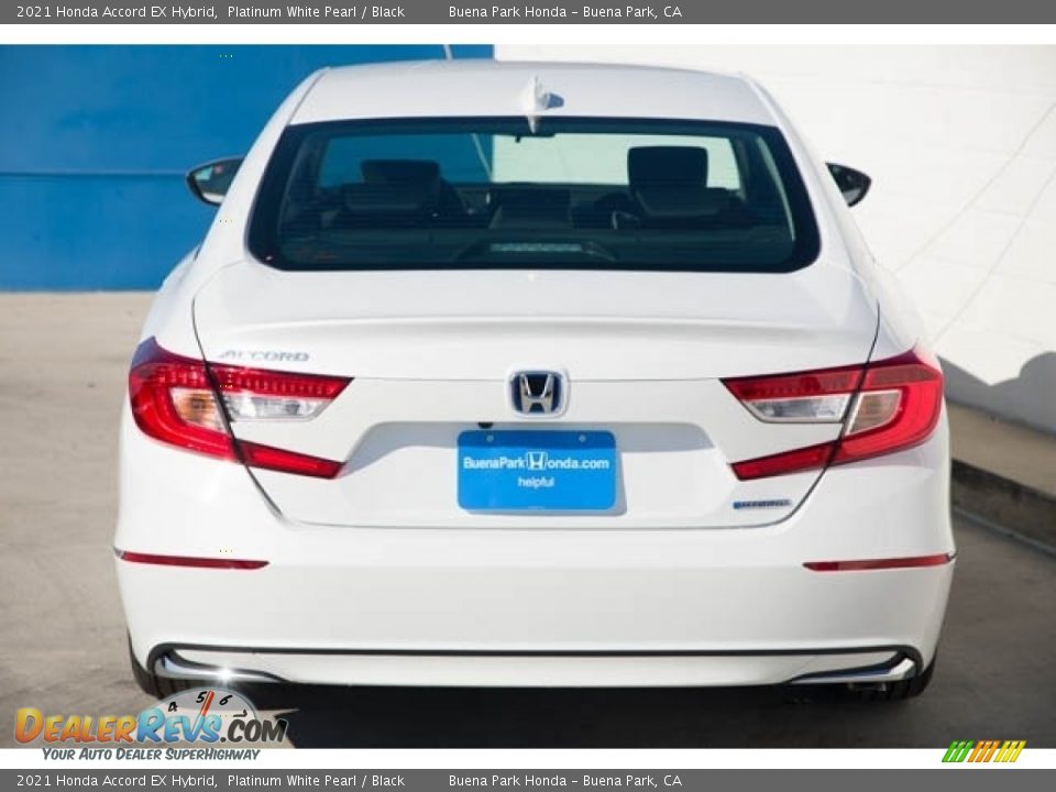 2021 Honda Accord EX Hybrid Platinum White Pearl / Black Photo #5