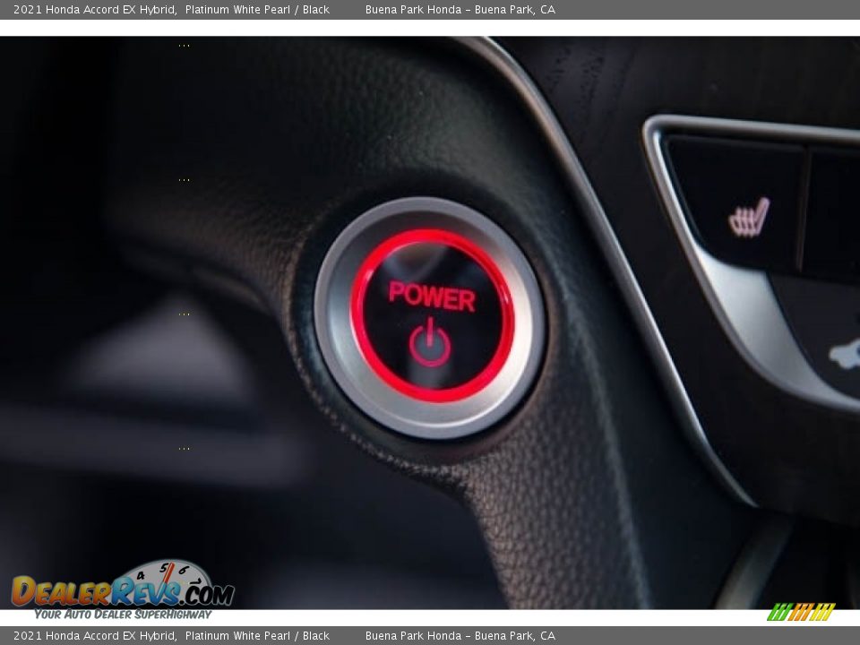 2021 Honda Accord EX Hybrid Platinum White Pearl / Black Photo #21