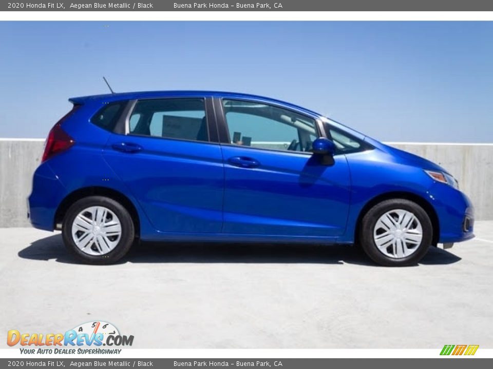 Aegean Blue Metallic 2020 Honda Fit LX Photo #5