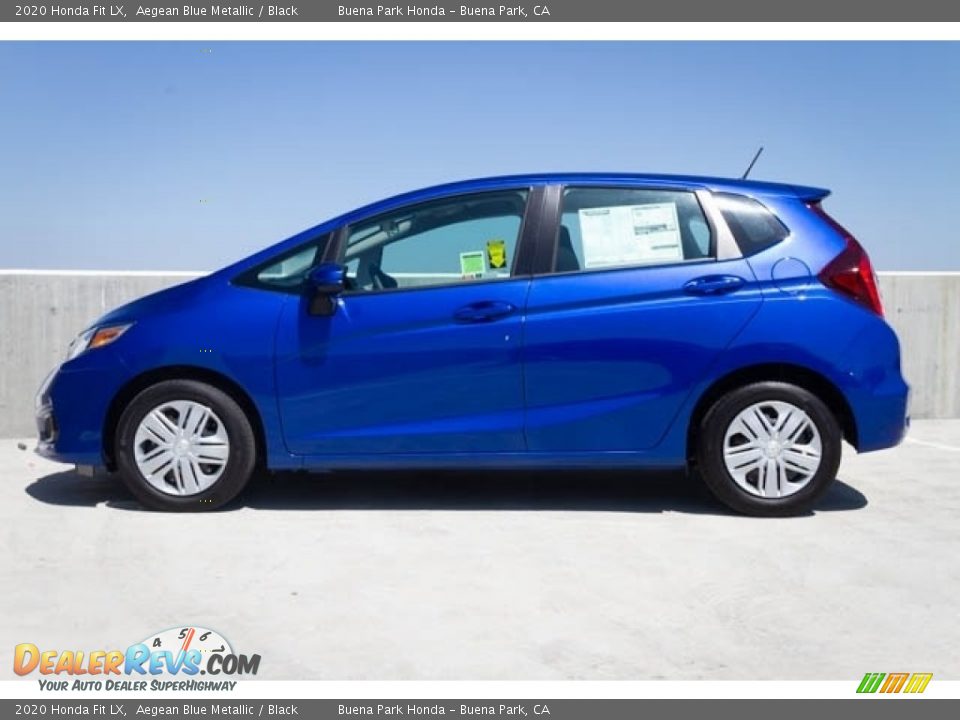 Aegean Blue Metallic 2020 Honda Fit LX Photo #7