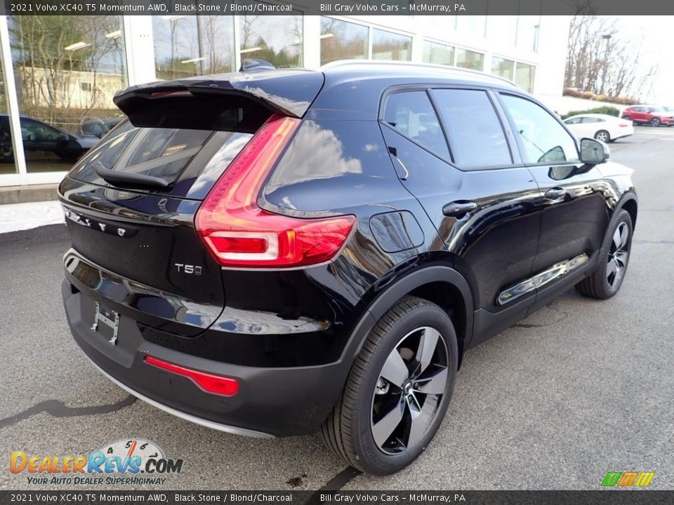 2021 Volvo XC40 T5 Momentum AWD Black Stone / Blond/Charcoal Photo #2