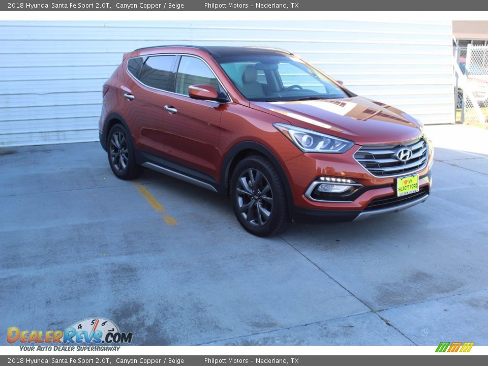 Front 3/4 View of 2018 Hyundai Santa Fe Sport 2.0T Photo #2
