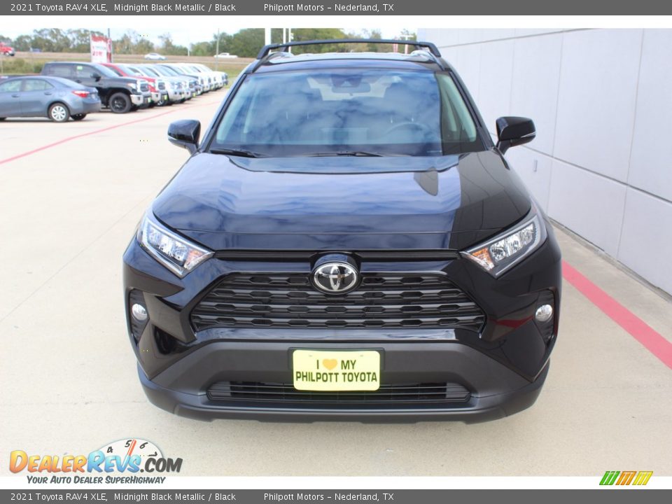 2021 Toyota RAV4 XLE Midnight Black Metallic / Black Photo #3