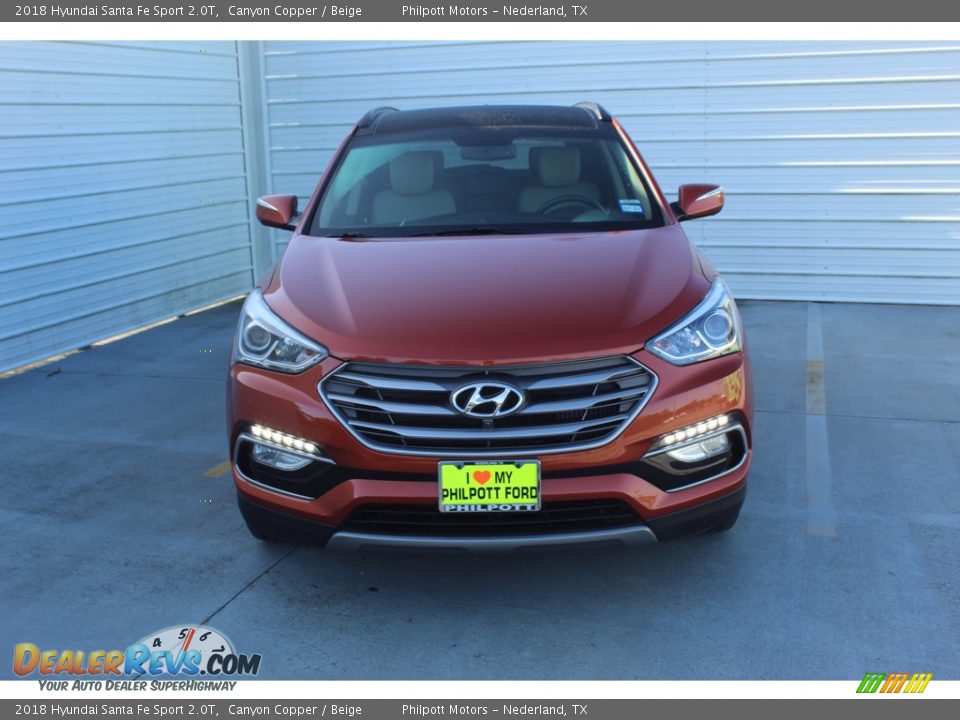 2018 Hyundai Santa Fe Sport 2.0T Canyon Copper / Beige Photo #3