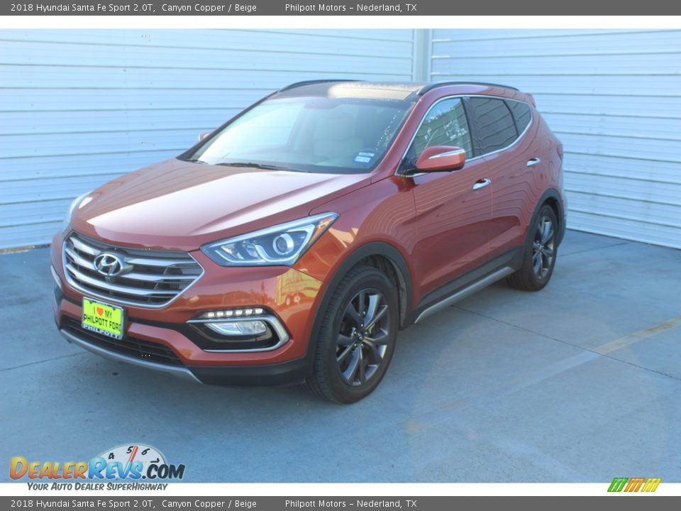 2018 Hyundai Santa Fe Sport 2.0T Canyon Copper / Beige Photo #4