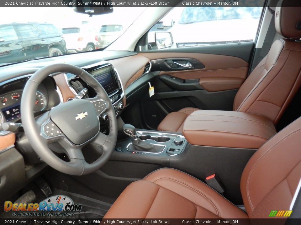 High Country Jet Black/­Loft Brown Interior - 2021 Chevrolet Traverse High Country Photo #6
