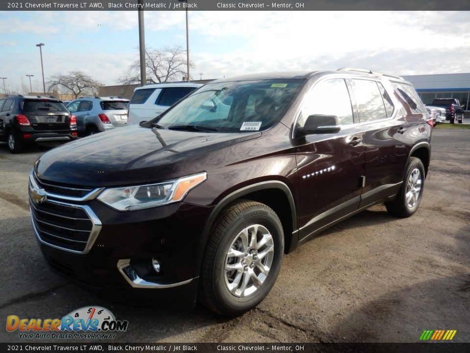 2021 Chevrolet Traverse LT AWD Black Cherry Metallic / Jet Black Photo #1