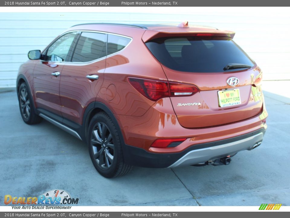 2018 Hyundai Santa Fe Sport 2.0T Canyon Copper / Beige Photo #7