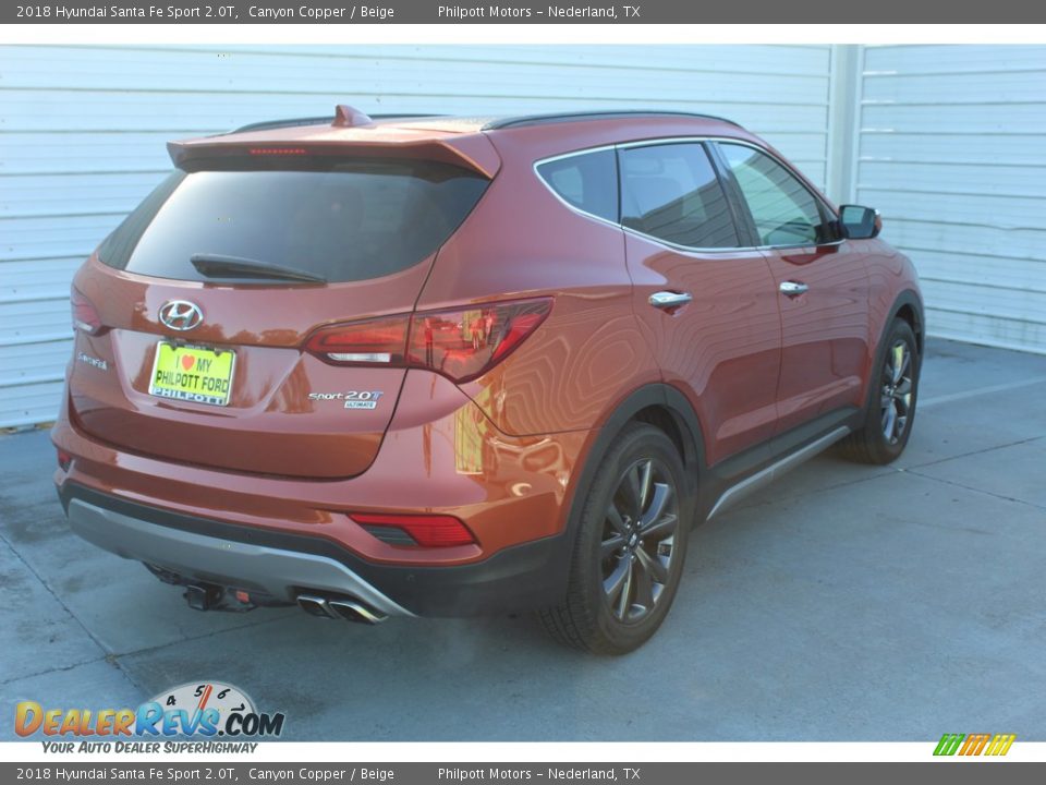 2018 Hyundai Santa Fe Sport 2.0T Canyon Copper / Beige Photo #9