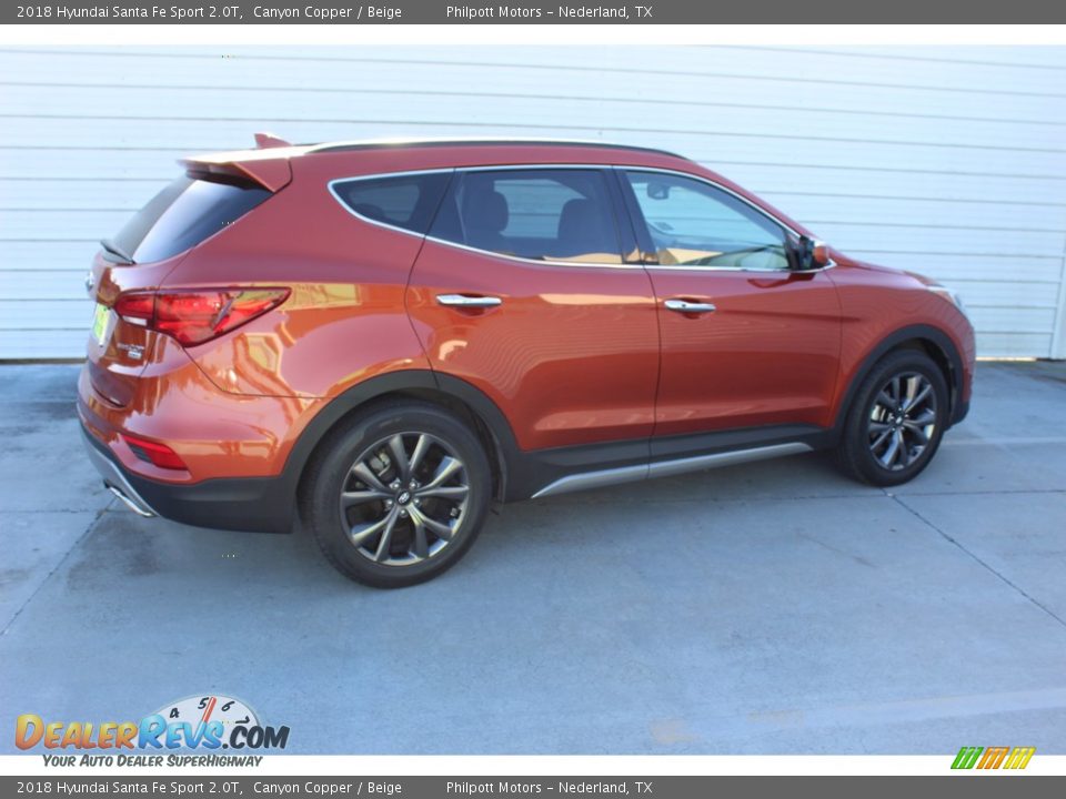 2018 Hyundai Santa Fe Sport 2.0T Canyon Copper / Beige Photo #10