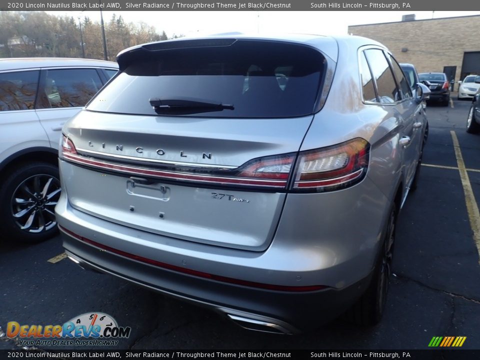 2020 Lincoln Nautilus Black Label AWD Silver Radiance / Throughbred Theme Jet Black/Chestnut Photo #4