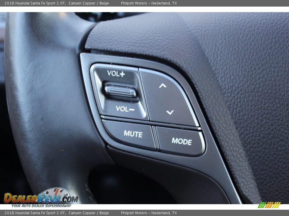 2018 Hyundai Santa Fe Sport 2.0T Steering Wheel Photo #13