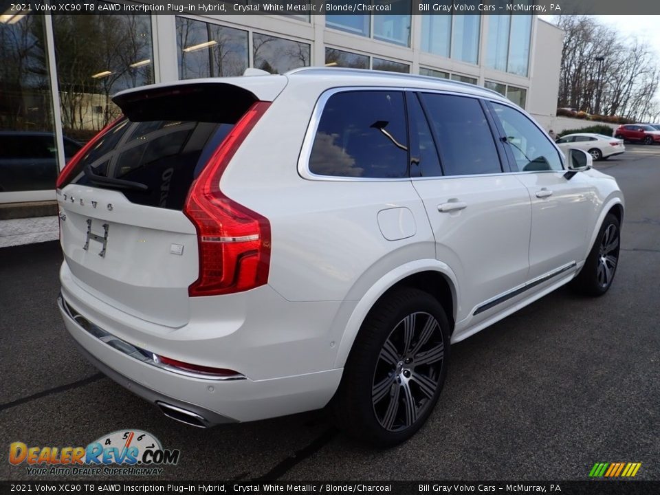 Crystal White Metallic 2021 Volvo XC90 T8 eAWD Inscription Plug-in Hybrid Photo #2