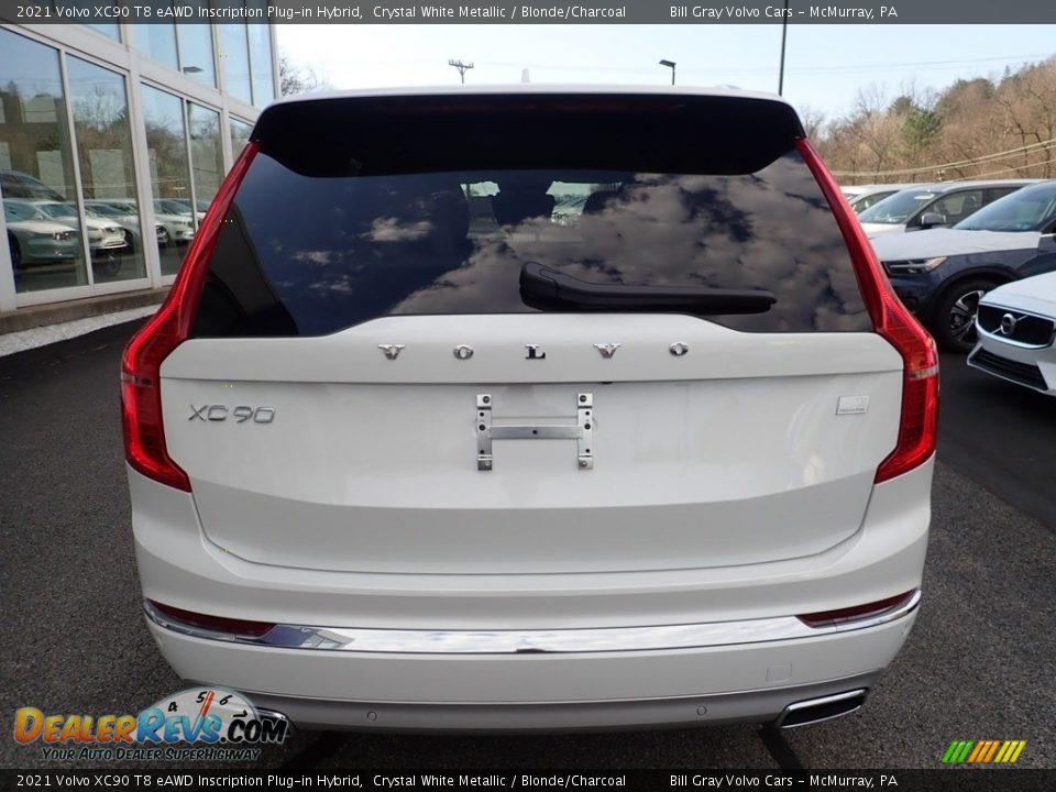 Crystal White Metallic 2021 Volvo XC90 T8 eAWD Inscription Plug-in Hybrid Photo #3