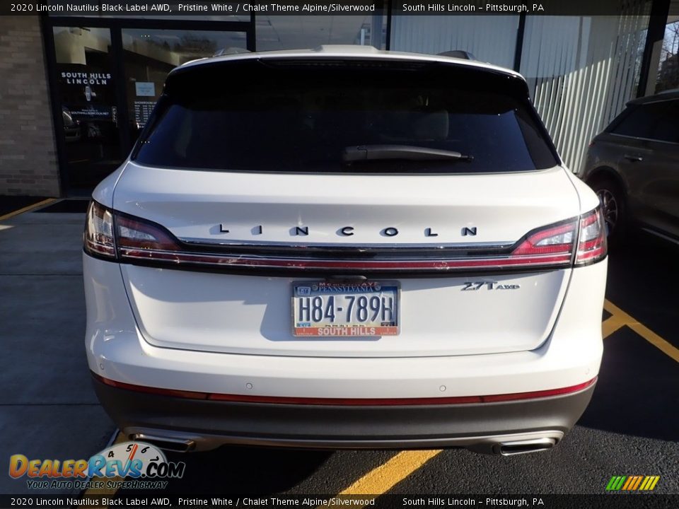 2020 Lincoln Nautilus Black Label AWD Pristine White / Chalet Theme Alpine/Silverwood Photo #3