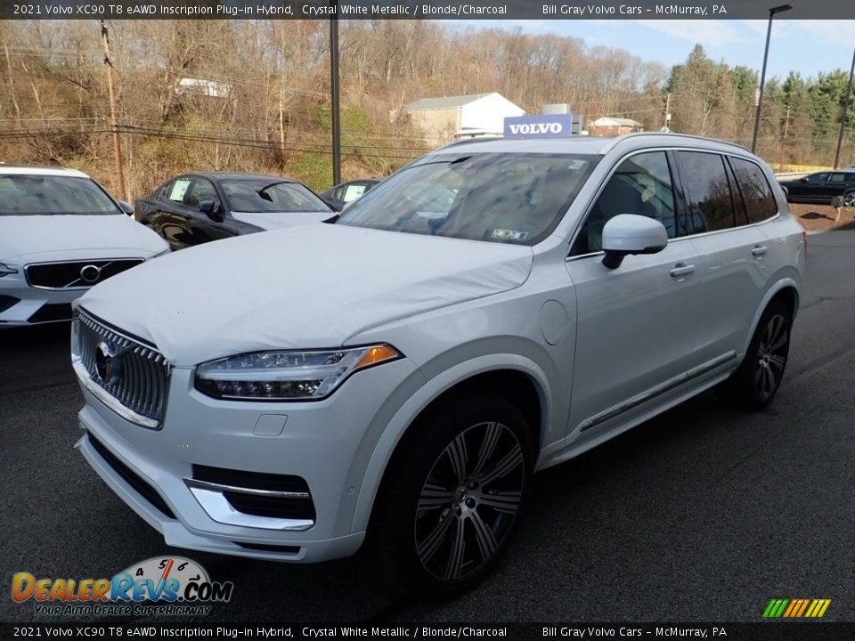 Crystal White Metallic 2021 Volvo XC90 T8 eAWD Inscription Plug-in Hybrid Photo #5