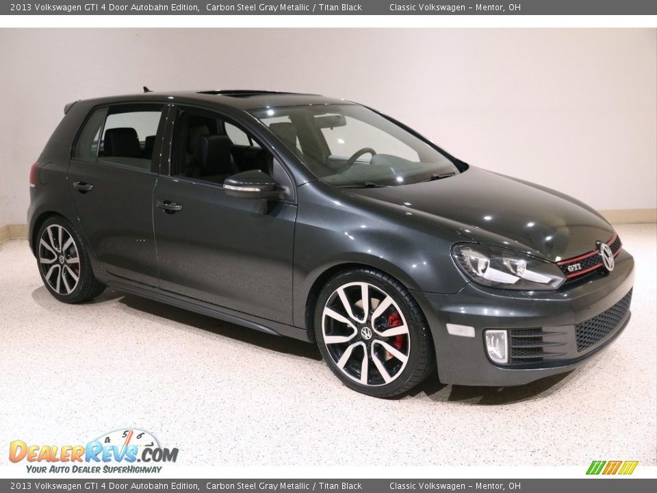 2013 Volkswagen GTI 4 Door Autobahn Edition Carbon Steel Gray Metallic / Titan Black Photo #1