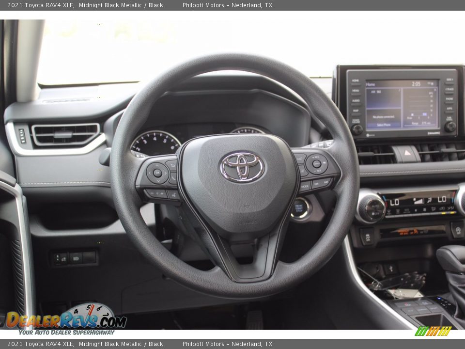 2021 Toyota RAV4 XLE Midnight Black Metallic / Black Photo #22