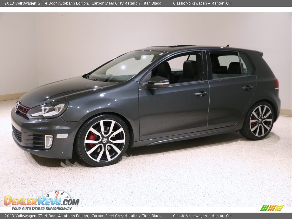 2013 Volkswagen GTI 4 Door Autobahn Edition Carbon Steel Gray Metallic / Titan Black Photo #3