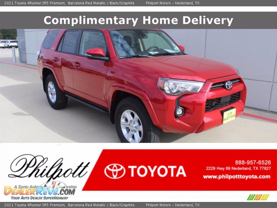 2021 Toyota 4Runner SR5 Premium Barcelona Red Metallic / Black/Graphite Photo #1