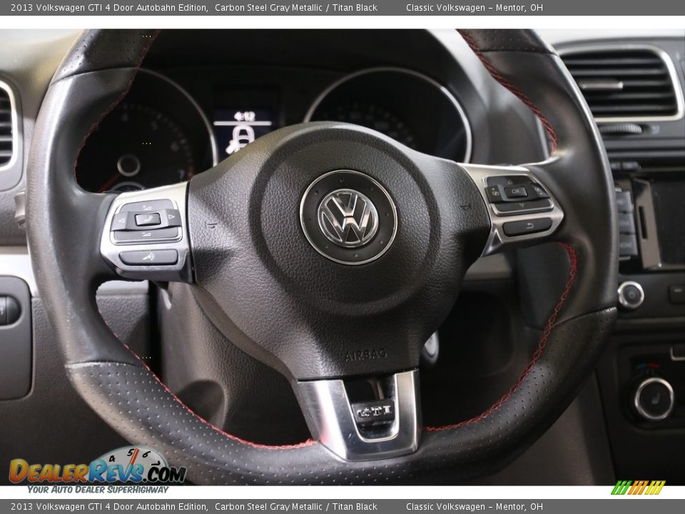 2013 Volkswagen GTI 4 Door Autobahn Edition Carbon Steel Gray Metallic / Titan Black Photo #7