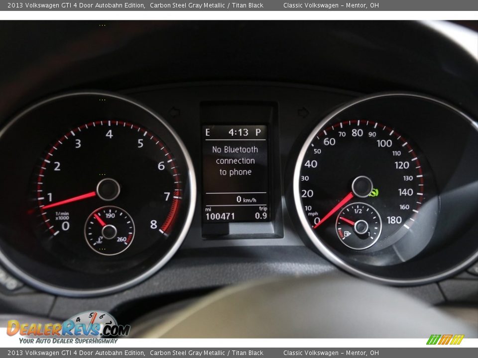 2013 Volkswagen GTI 4 Door Autobahn Edition Carbon Steel Gray Metallic / Titan Black Photo #8