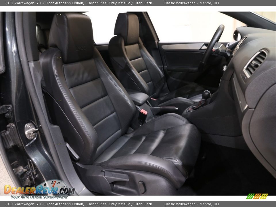 2013 Volkswagen GTI 4 Door Autobahn Edition Carbon Steel Gray Metallic / Titan Black Photo #13