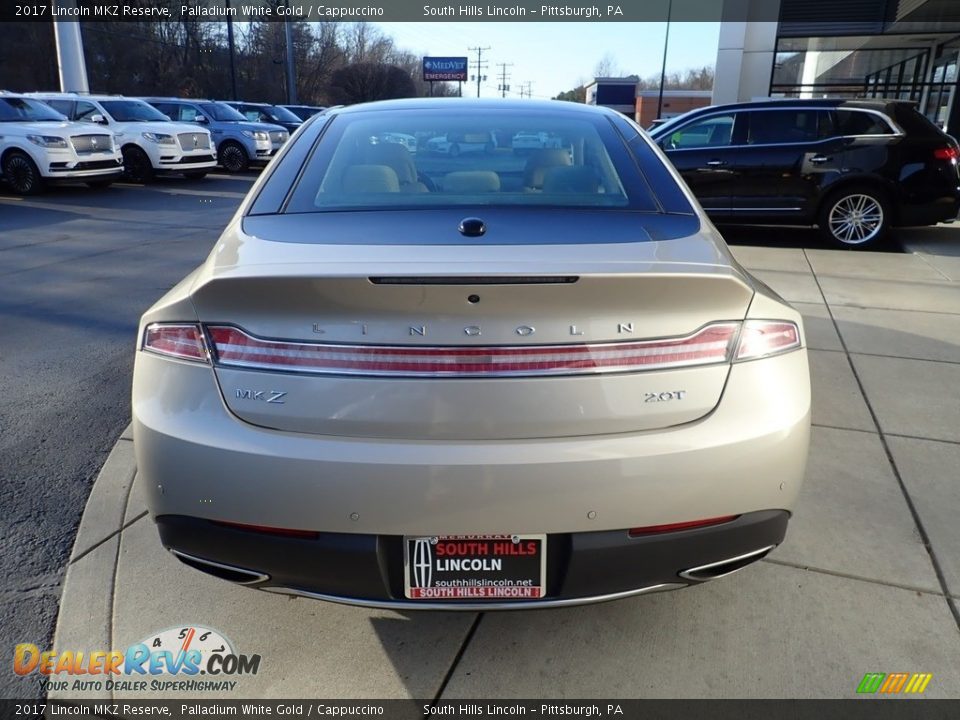 2017 Lincoln MKZ Reserve Palladium White Gold / Cappuccino Photo #4