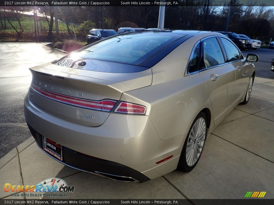 2017 Lincoln MKZ Reserve Palladium White Gold / Cappuccino Photo #6