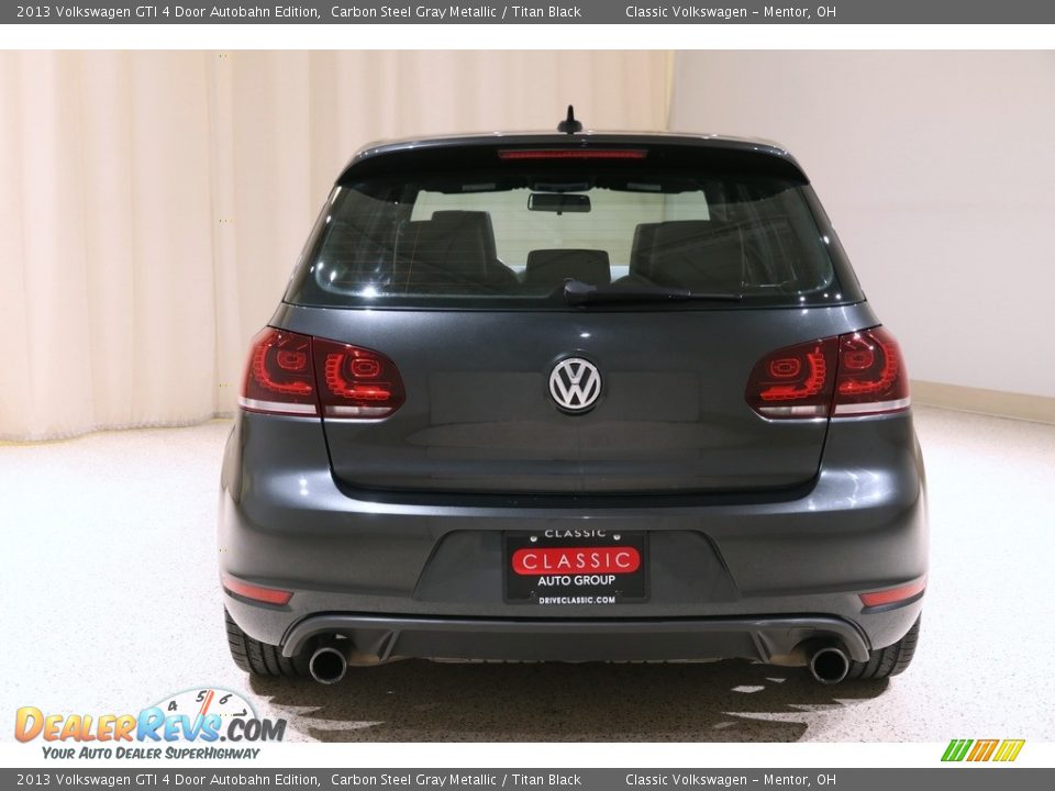 2013 Volkswagen GTI 4 Door Autobahn Edition Carbon Steel Gray Metallic / Titan Black Photo #16