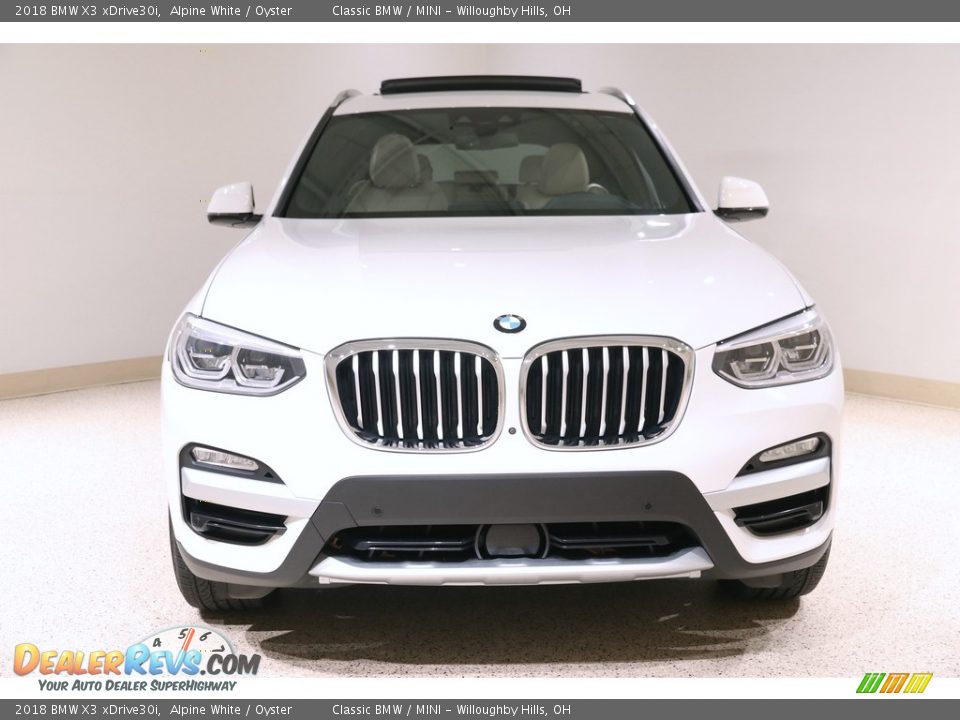 2018 BMW X3 xDrive30i Alpine White / Oyster Photo #2