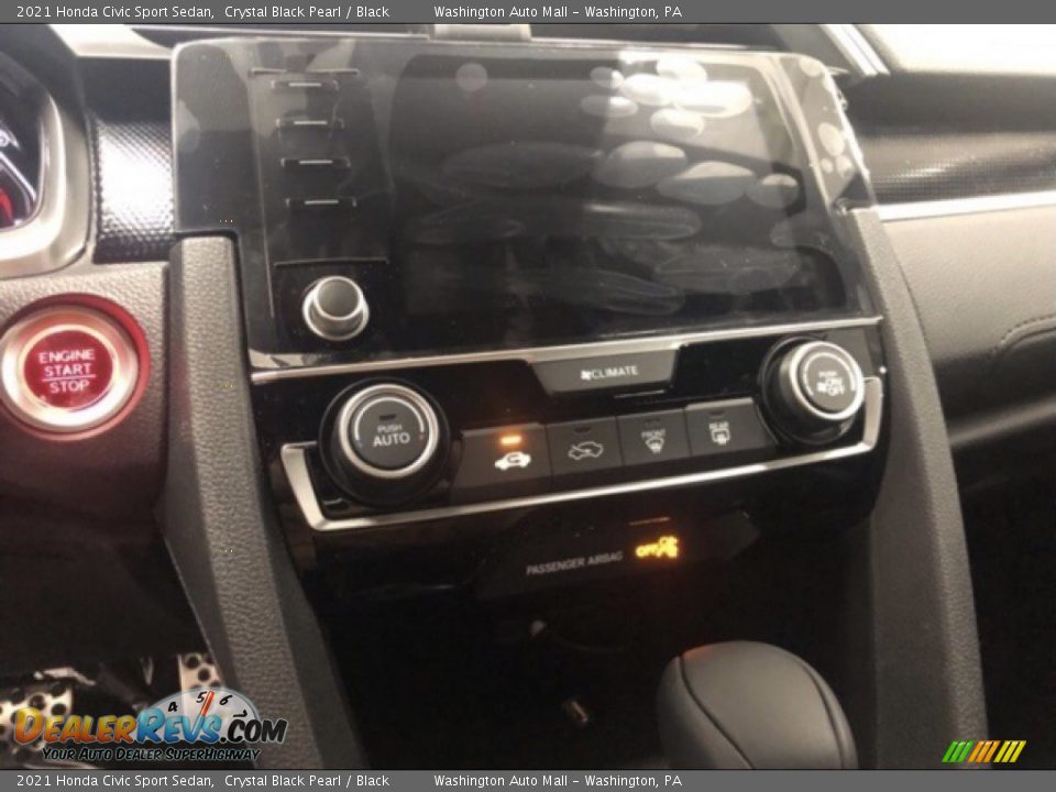 2021 Honda Civic Sport Sedan Crystal Black Pearl / Black Photo #12