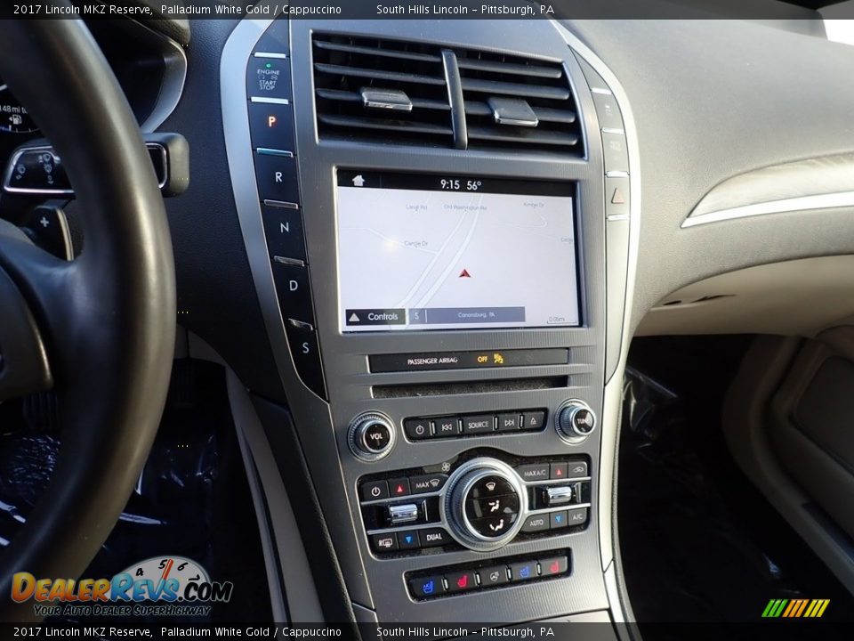 2017 Lincoln MKZ Reserve Palladium White Gold / Cappuccino Photo #22