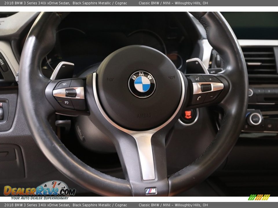 2018 BMW 3 Series 340i xDrive Sedan Black Sapphire Metallic / Cognac Photo #7