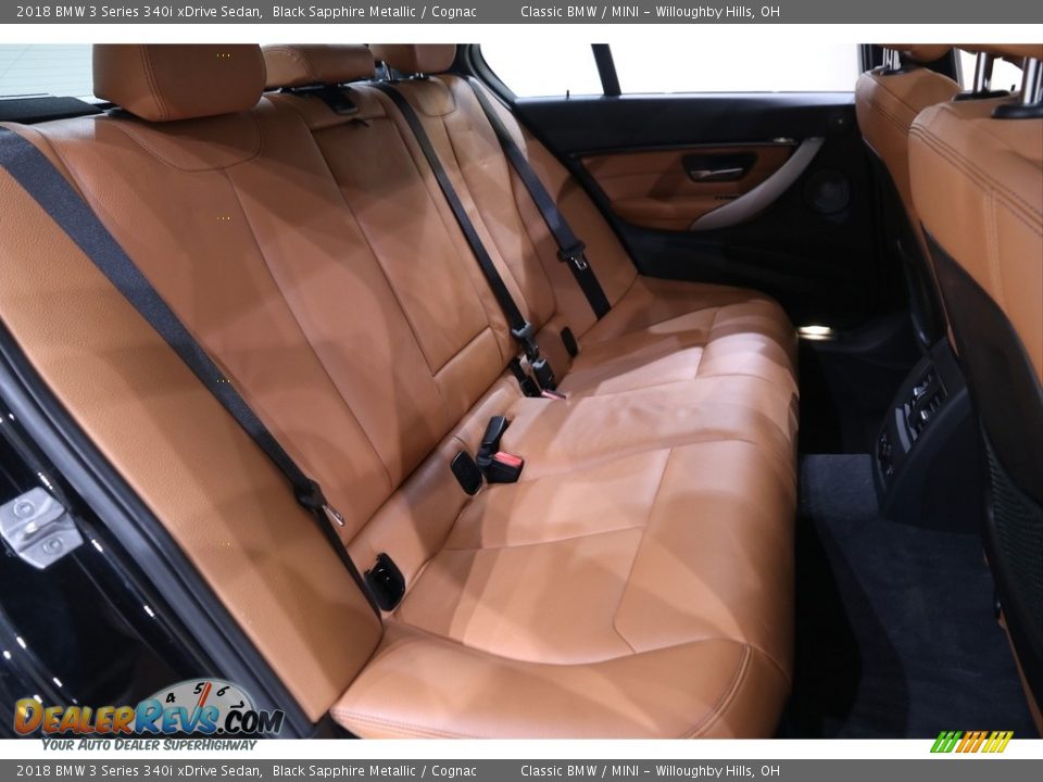 2018 BMW 3 Series 340i xDrive Sedan Black Sapphire Metallic / Cognac Photo #18
