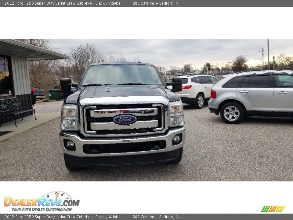 2012 Ford F250 Super Duty Lariat Crew Cab 4x4 Black / Adobe Photo #27