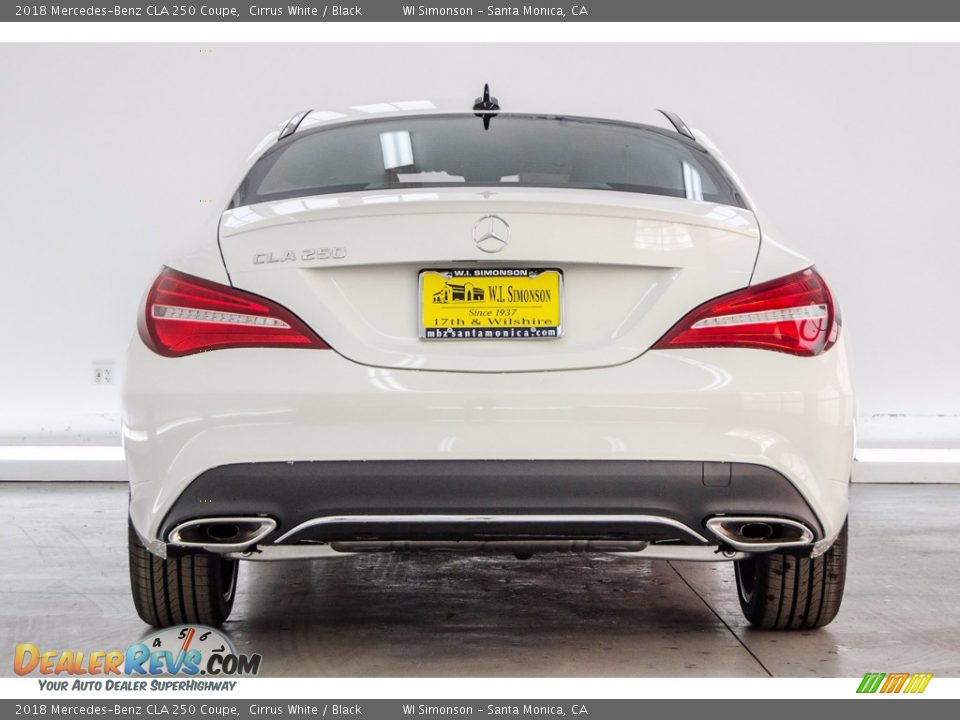 2018 Mercedes-Benz CLA 250 Coupe Cirrus White / Black Photo #4